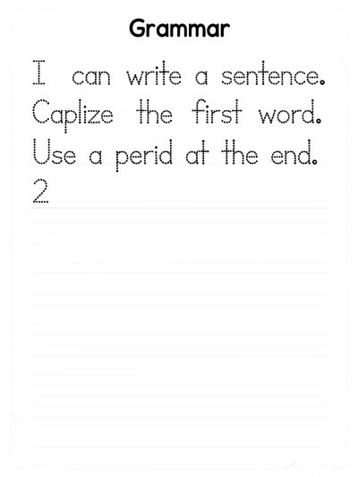 Grammar Practice Sheet thumbnail