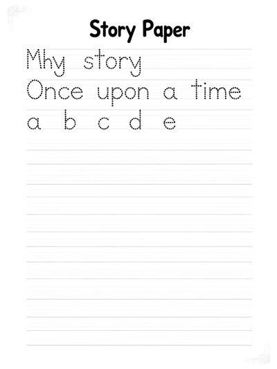 Story Paper Practice Sheet thumbnail