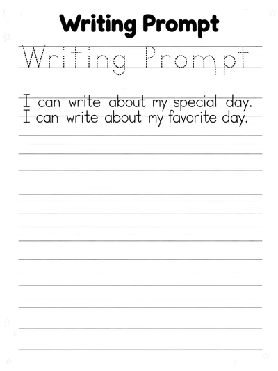 Writing Prompt Practice Sheet thumbnail