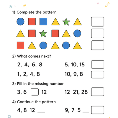 Pattern & Sequence Worksheet thumbnail