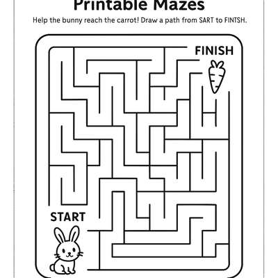 Printable Mazes Puzzle thumbnail