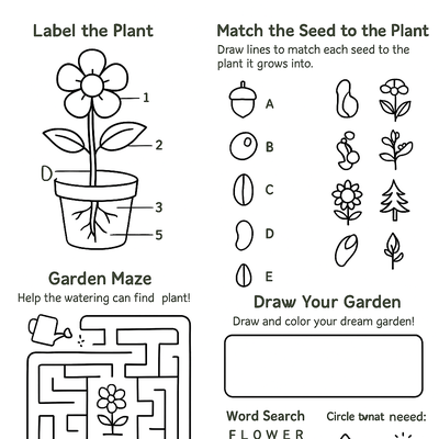Plants & Gardening Worksheets Activity Sheet thumbnail