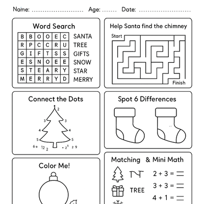 Christmas Activity Sheets Activity Sheet thumbnail
