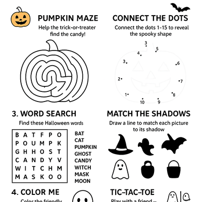 Halloween Activity Sheets Activity Sheet thumbnail