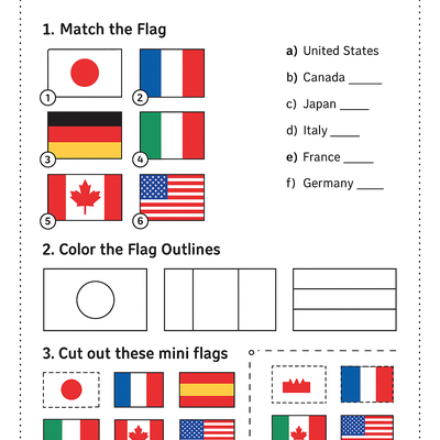 Flags of the World Printables Activity Sheet thumbnail